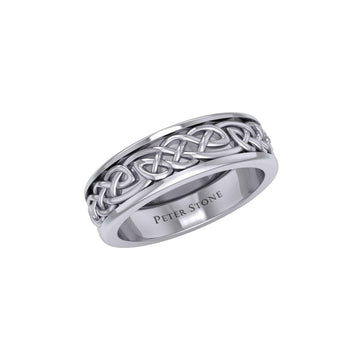 Celtic Spinner Band Ring TRI770 - Jewelry